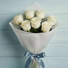 Букет 7 Белых роз Эдлесс Лав #REPLACE_PRED# Бавтугае