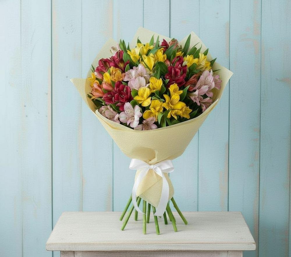 Букет цветов из: Альстромерии в Бавтугае