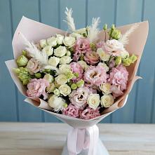 Букет цветов из:  Альстромерии и Розы в Бавтугае