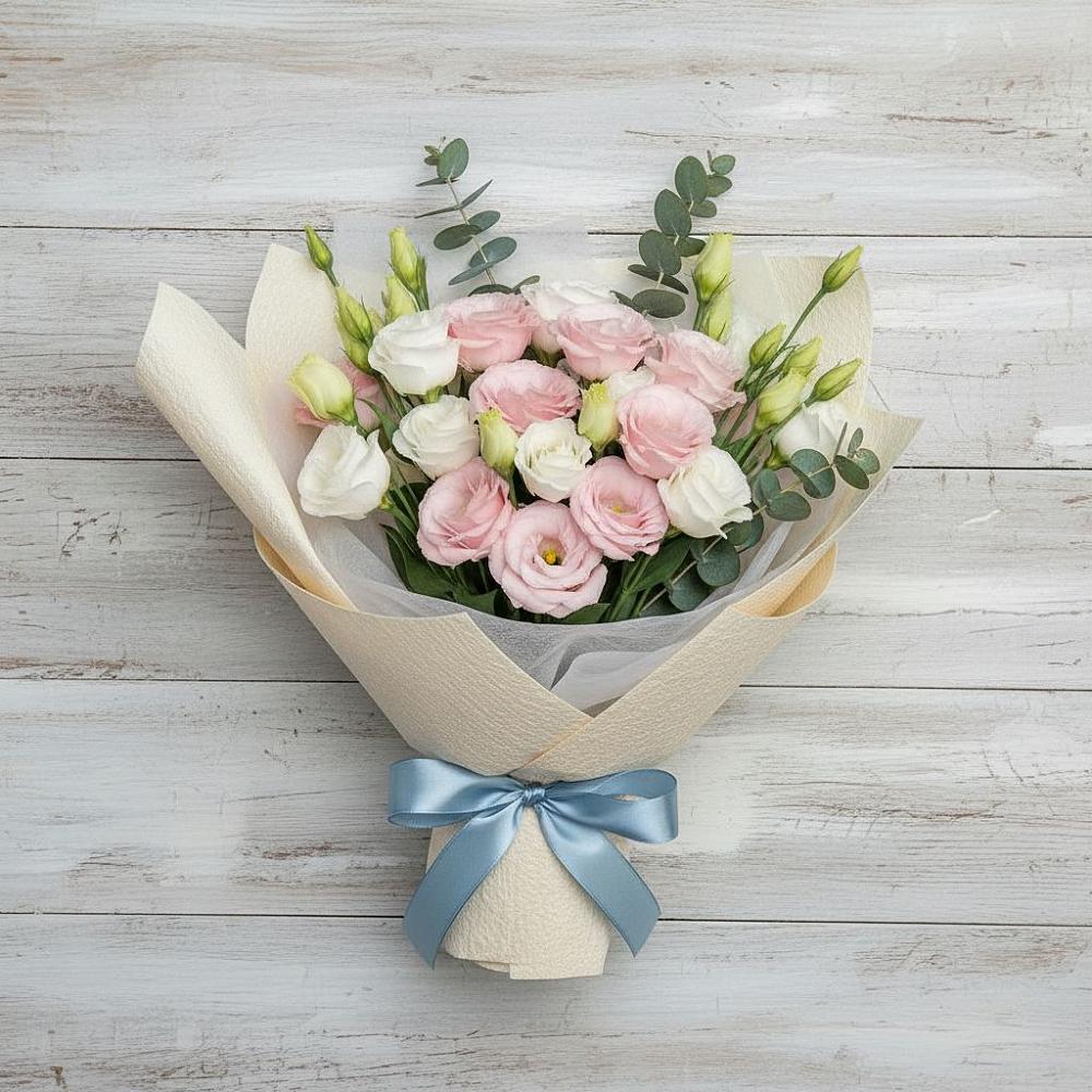 Букет цветов из: Лизиантусы в Бавтугае